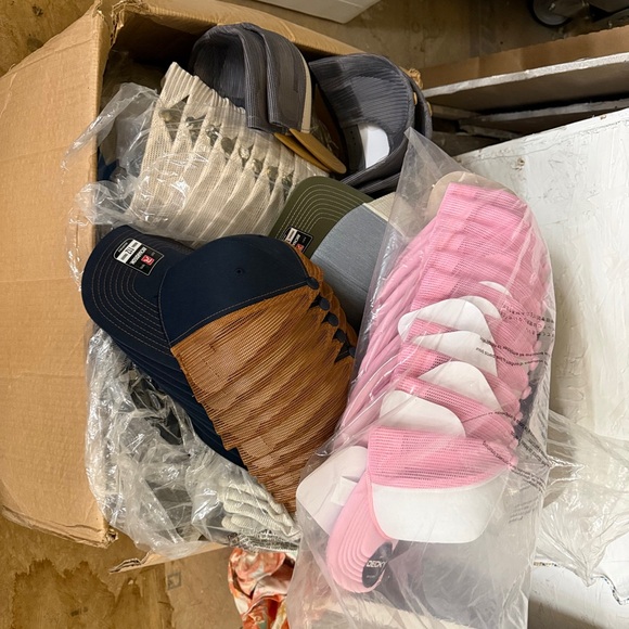 NWT RICHARDSON 112 Trucker Navy and Caramel Trucker Hat - Blank - Dozen (Qty 12) - Picture 3 of 3